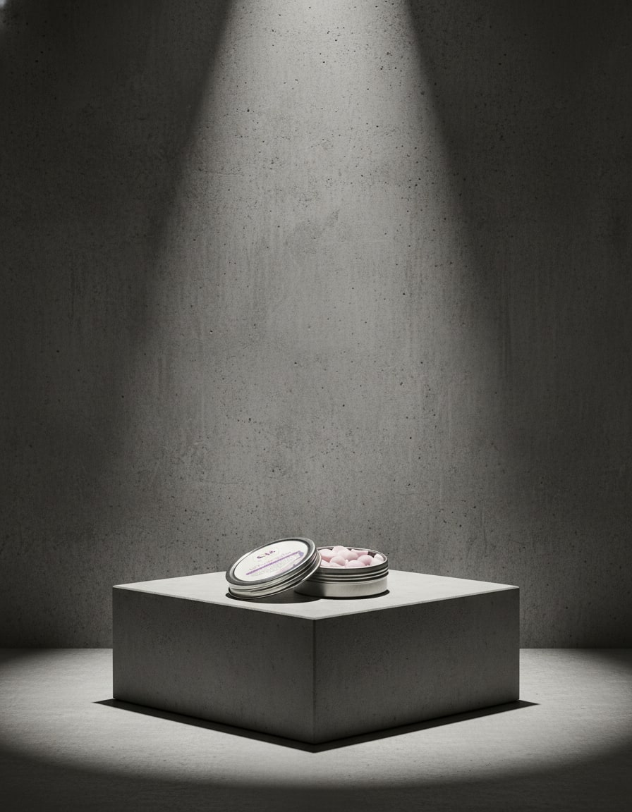 Concrete Industrial - minimal concrete plinth with hard shadows