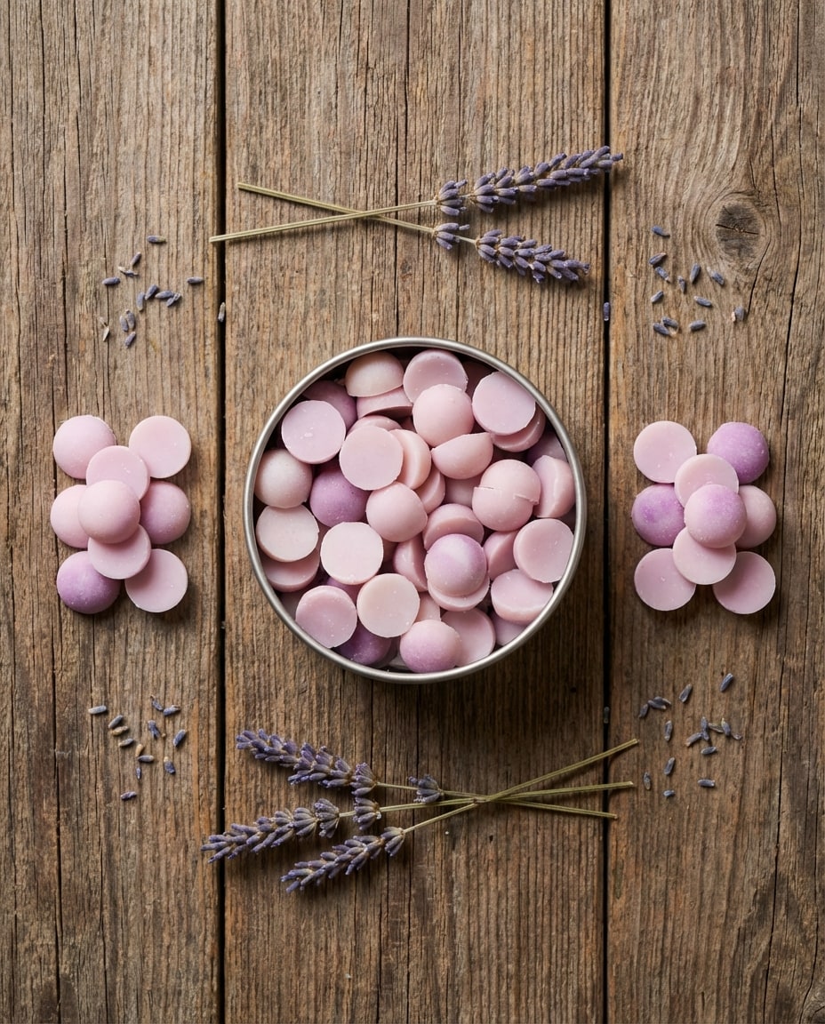 Flatlay Top-down - symmetrical prop arrangement with soft shadow